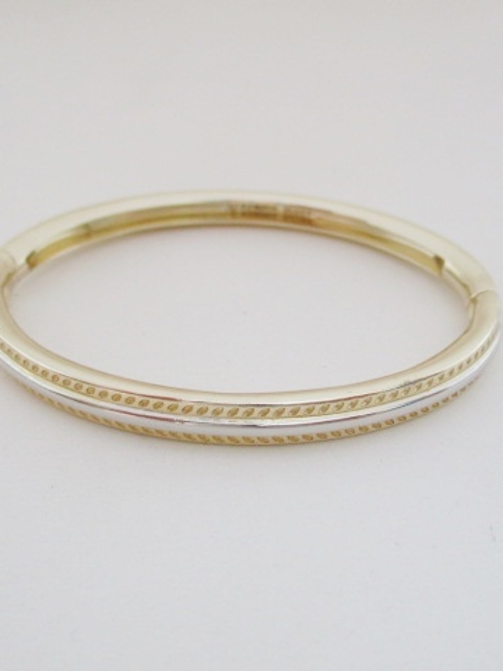 KENDRA SCOTT - Silver & Gold Tone Bangle Bracelet